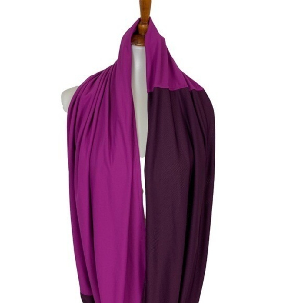 Fabletics Scarf Purple Pink Wrap Convertible Infinity Scarf - Picture 2 of 3